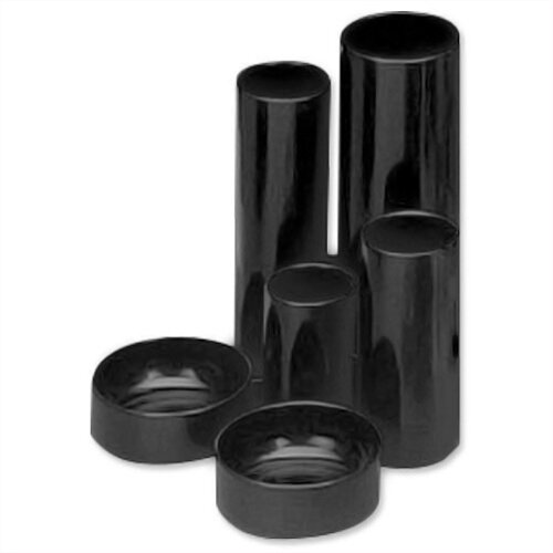 Desk Tidy Black 6 Compartment Tubes 5 Star
