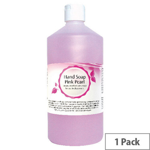 2Work Pink Pearl Rose Fragrance Liquid Hand Soap Dispensers Refill 750ml (Pack 1)