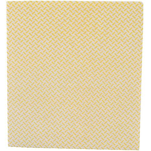 2Work Medium Weight Colour Coded Cleaning Cloths Yellow 38x40cm Pack of 5 CCYM4005I