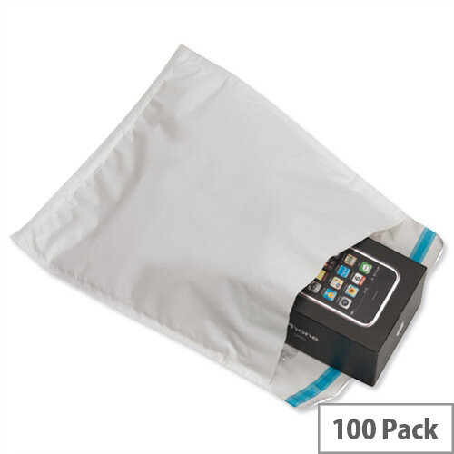 Ampac 170 x 245mm White Extra-Strong Padded Polythene Protective Envelopes Pack 100