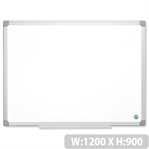 Earth-it Bi-Office Whiteboard 1200 x 900 mm Aluminium Frame MA0500790