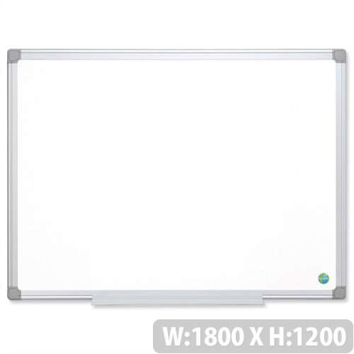 Bi-Office 1800 x 1200 mm Whiteboard Aluminium Frame Earth-it MA2700790