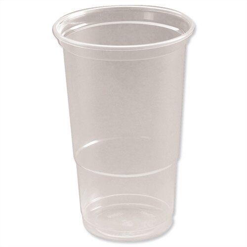Disposable Plastic Pint Glasses Clear Tumbler Glasses (475ml) Pack of 50 Disposable Plastic Pint Glasses Clear Tumbler Glasses (475ml) Pack of 50