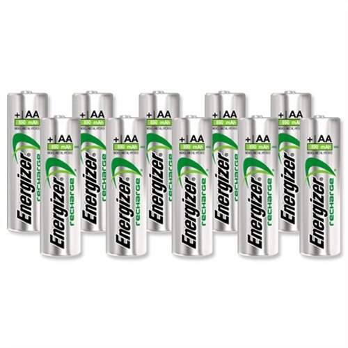 Energizer AA Battery Rechargeable NiMH 2000mAh HR6 1.2V Pack 10 Energizer AA Battery Rechargeable NiMH 2000mAh HR6 1.2V Pack 10