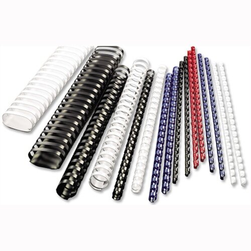 GBC Binding Combs Plastic 21 Ring 65 Sheets A4 10mm Black Pack 100 GBC Binding Combs Plastic 21 Ring 65 Sheets A4 10mm Black Pack 100