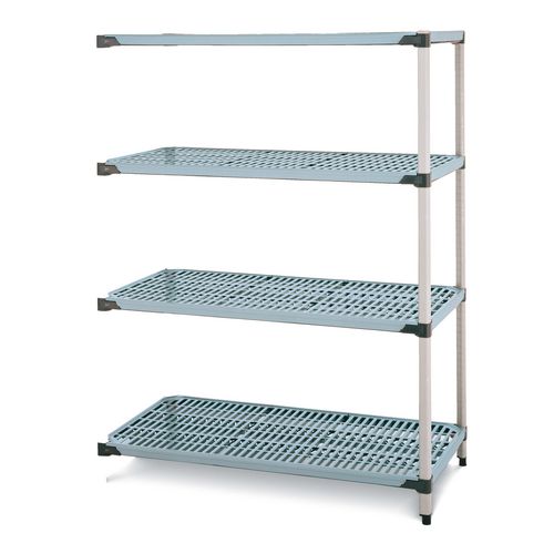 Metromax Q Polymer Shelving 4-Tier Add-On Bay HxWxDmm 1590 x 1067 x 457 373034