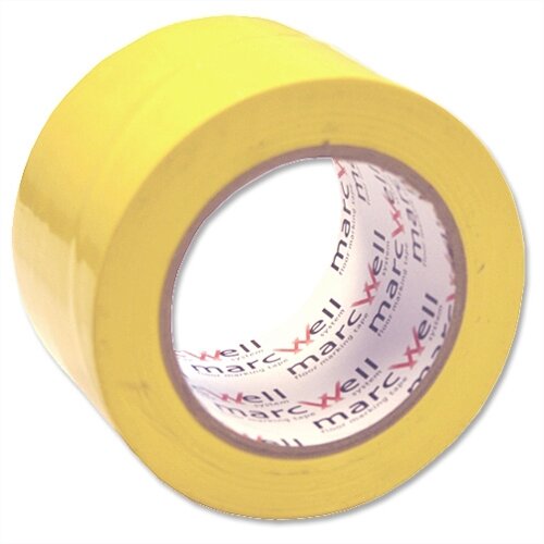Adpac Marcwell Floor Marking Tape Heavy Duty Yellow 75mm x 33m LMT75G