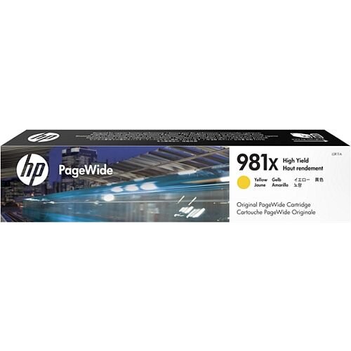 HP 981X Yellow High Capacity PageWide Ink Cartridge L0R11A HP 981X Yellow High Capacity PageWide Ink Cartridge L0R11A