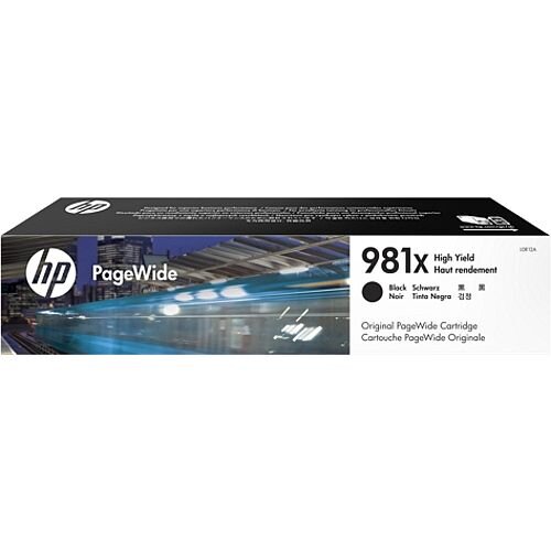 HP 981X Black High Capacity PageWide Ink Cartridge L0R12A HP 981X Black High Capacity PageWide Ink Cartridge L0R12A