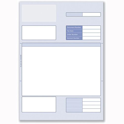 A4 Invoice Form for Laser or Inkjet Communisis Sage Compatible 297x210mm Pack 500