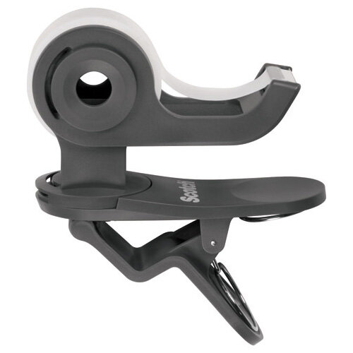 Scotch Magic Tape Clip Dispenser with Tape Charcoal Grey C19-CLIP Scotch Magic Tape Clip Dispenser with Tape Charcoal Grey C19-CLIP