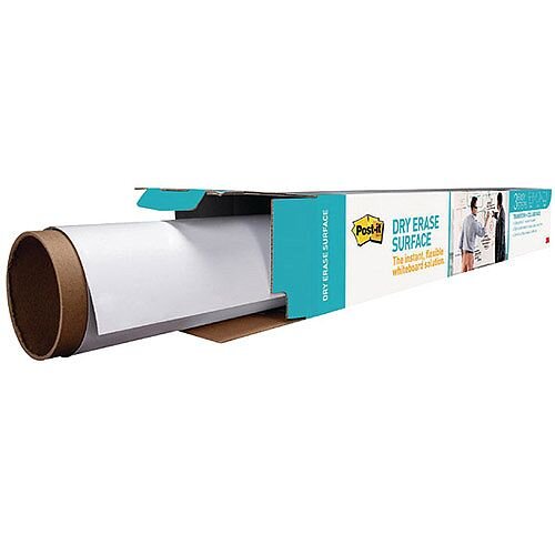 Post-it Super Sticky White Dry Erase Film Roll 15.24 x 1.21m DEF50X4-EU