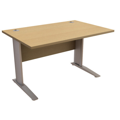 Cantilever Office Desk Rectangular W1200xD800xH725mm Urban Oak Komo Cantilever Office Desk Rectangular W1200xD800xH725mm Urban Oak Komo
