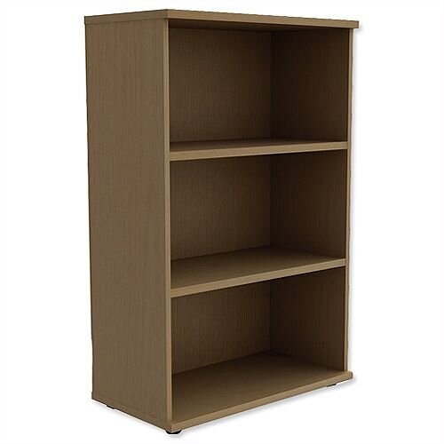 Medium Bookcase 1130mm High With Adjustable Shelves &Floor Leveller Feet Urban Oak Kito Medium Bookcase 1130mm High With Adjustable Shelves &Floor Leveller Feet Urban Oak Kito
