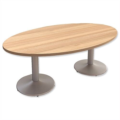 Large Oval Boardroom & Meeting Table W2000xD1200xH735mm Cherry Marbella