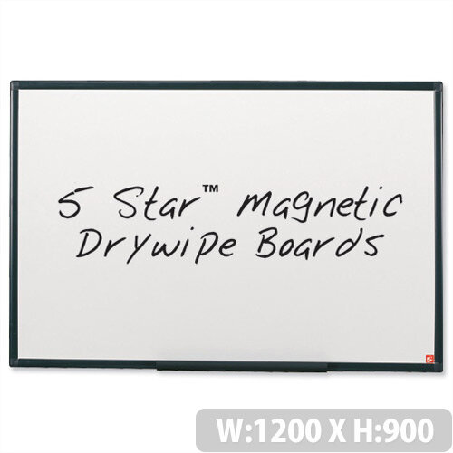 Magnetic Whiteboard 1200 x 900mm 5 Star