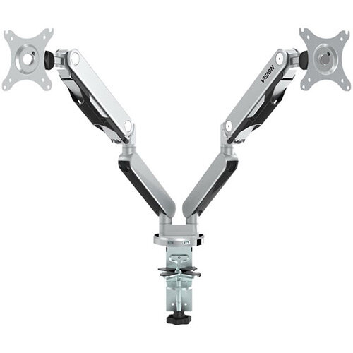 Vision VFM-DAD2 Adjustable Dual Monitor Arm VESA Mount Compatible for up to 30" Screen Vision VFM-DAD2 Adjustable Dual Monitor Arm VESA Mount Compatible for up to 30" Screen