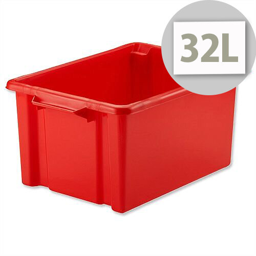 Strata Storemaster Maxi Crate Red 32 Litres 