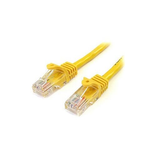 StarTech 10 ft Yellow Snagless Cat5e UTP Patch Cable Cat 5e 10 ft 1 x RJ-45 Male 1 x RJ-45 Male Yellow 45PATCH10YL