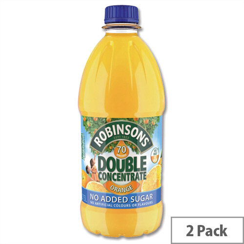 Robinsons Special R Squash No Added Sugar 4 Litres Orange A02017/A02115 Pack 2 Dilute With Water Concentrated Cordial