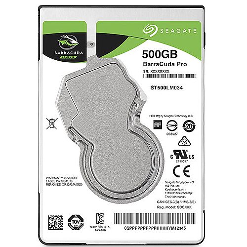 Seagate Barracuda Pro ST500LM034 - Hard drive - 500 GB - internal - SATA 6Gb/s - 7200 rpm - buffer: 128 MB