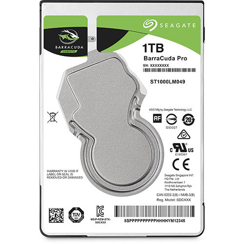 Seagate Barracuda Pro ST1000LM049 - Hard drive - 1 TB - internal - SATA 6Gb/s - 7200 rpm - buffer: 128 MB Seagate Barracuda Pro ST1000LM049 - Hard drive - 1 TB - internal - SATA 6Gb/s - 7200 rpm - buffer: 128 MB