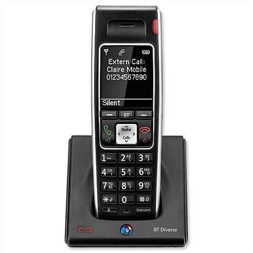 BT Diverse 7400 Plus DECT Additional Telephone Handset Cordless SMS Range 50-300m 