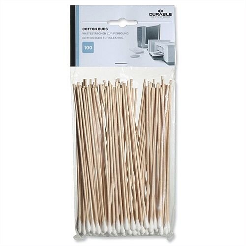 Computer Cleaning Cotton Buds Extra Long White Pack 100 Durable