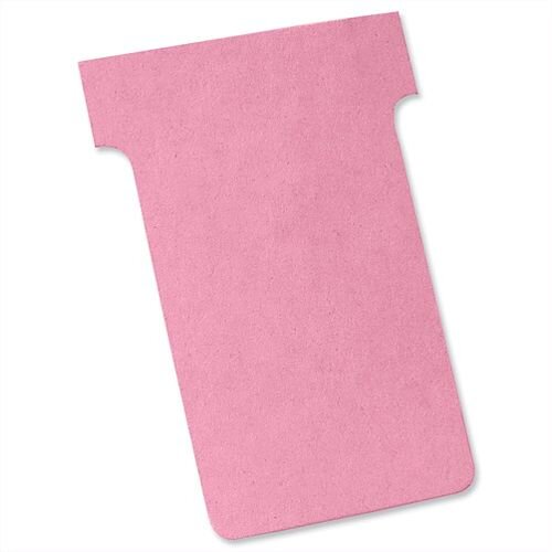 Nobo T Cards Size 2 48.5x85mm Pink Pack 100