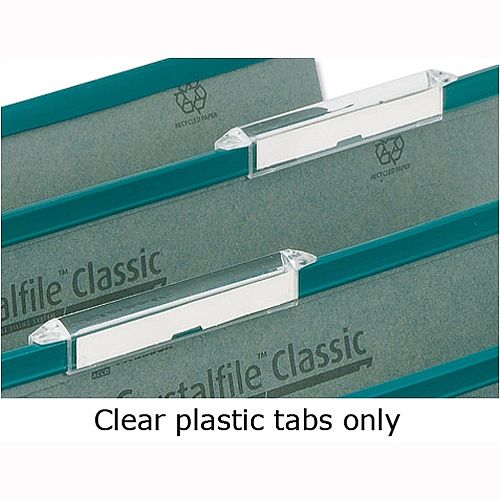 Plastic Tabs For Rexel Crystalfile Linked Suspension File 78289 Pack 50 Plastic Tabs For Rexel Crystalfile Linked Suspension File 78289 Pack 50