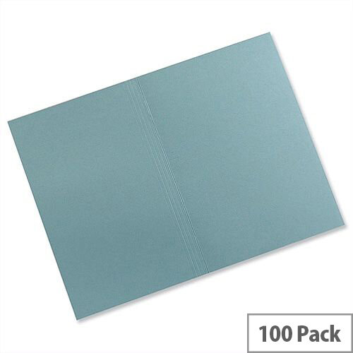 Guildhall Square Cut Folders Manilla Foolscap Blue FS315 Pack 100