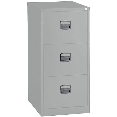 3 Drawer Steel Filing Cabinet Lockable Grey Trexus By Bisley