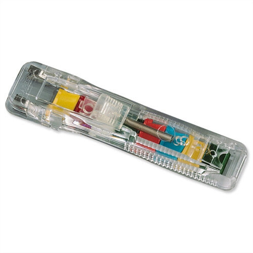 Rapesco Supaclip ''40'' Multicoloured Clips with Dispenser (Pack of 25)