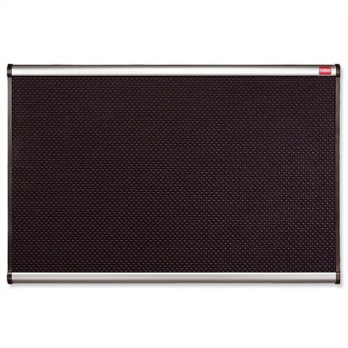 Nobo Prestige Noticeboard High-density Foam 1200 x 900mm Black with Aluminium Finish Nobo Prestige Noticeboard High-density Foam 1200 x 900mm Black with Aluminium Finish