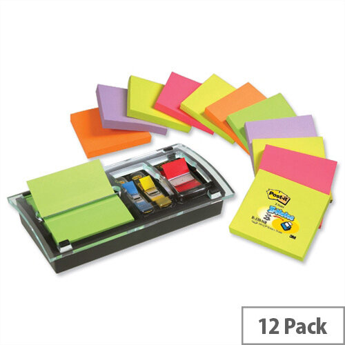 Post-it Note Value Pack 3x3 DS100-VP Pack 12 and Free Dispenser Post-it Note Value Pack 3x3 DS100-VP Pack 12 and Free Dispenser