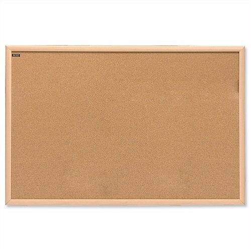 Nobo Classic Office Noticeboard Cork with Natural Oak Finish W600xH450mm Ref 37639022