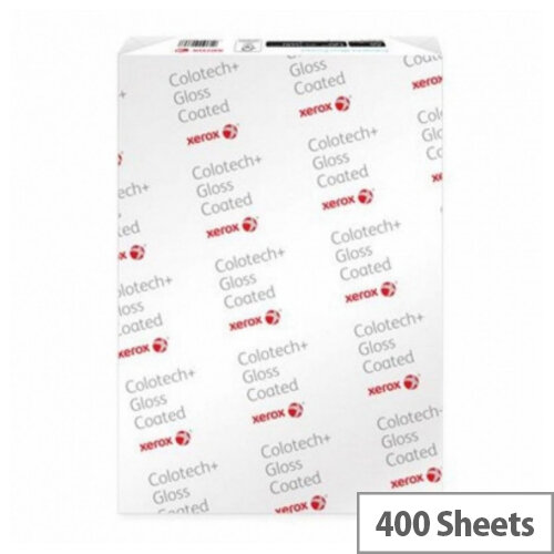 Xerox Colotech+ Gloss Coated Premium Paper A3 140gsm White Pack of 400 Xerox Colotech+ Gloss Coated Premium Paper A3 140gsm White Pack of 400
