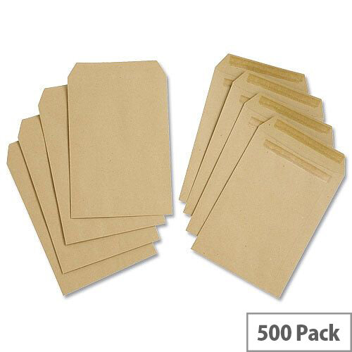 White Box C5 Envelopes 80gsm Manilla Pocket Self Seal Pack 500