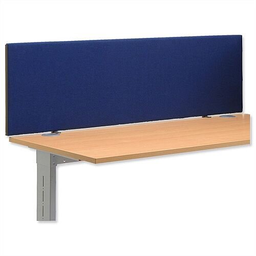 Sprint Eco 1200mm Desktop Screen with Easy-fit Clamps W1200xH450mm Dark Blue Sprint Eco 1200mm Desktop Screen with Easy-fit Clamps W1200xH450mm Dark Blue