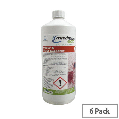 Maximum Eco Pack of 6 Odour & Stain Digester 1 Litre