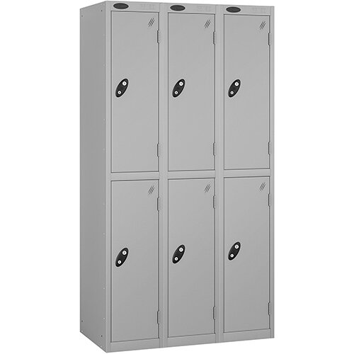 Probe 2 Door Locker Cam Lock ACTIVECOAT W305xD305xH1780mm Nest Of 3 Silver Body Silver Door 7 Year Warranty