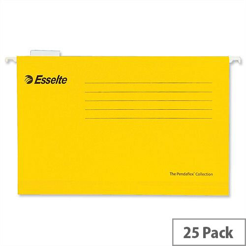 Esselte Pendaflex Economy Suspension File Foolscap Yellow Pk 25 Esselte Pendaflex Economy Suspension File Foolscap Yellow Pk 25
