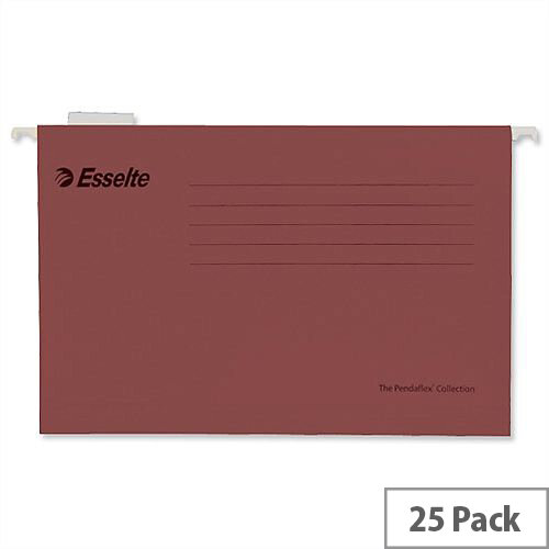 Esselte Pendaflex Economy Suspension File Foolscap Red Pk 25