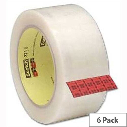 Scotch Clear Packing Tape Polypropylene 50mm x 66m (6 Pack) Scotch Clear Packing Tape Polypropylene 50mm x 66m (6 Pack)