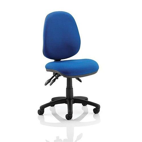 Trexus Lumb-Air High Back Task Operators Office Chair With Back Support Blue