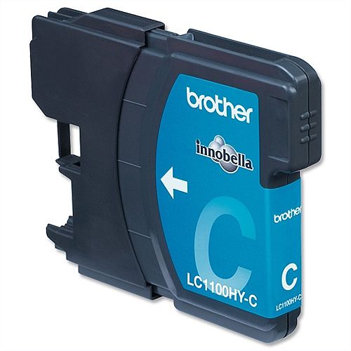Brother LC-1100HYC Cyan High Yield Ink Cartridge LC1100HY-C Brother LC-1100HYC Cyan High Yield Ink Cartridge LC1100HY-C