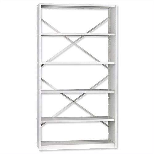 Office Steel Shelving System Starter Bay Extra Depth 6 Shelves Activecoat W1000xD400xH1880mm Lion Steel Office Steel Shelving System Starter Bay Extra Depth 6 Shelves Activecoat W1000xD400xH1880mm Lion Steel