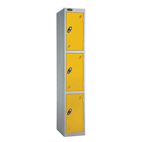 Probe 3 Door Locker Cam Lock ACTIVECOAT W305xD460xH1780mm Silver Body Yellow Door 7 Year Warranty