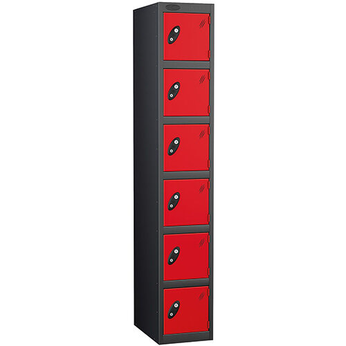 Probe 6 Door Locker ACTIVECOAT W305xD305xH1780mm Black Body Red Doors Probe 6 Door Locker ACTIVECOAT W305xD305xH1780mm Black Body Red Doors