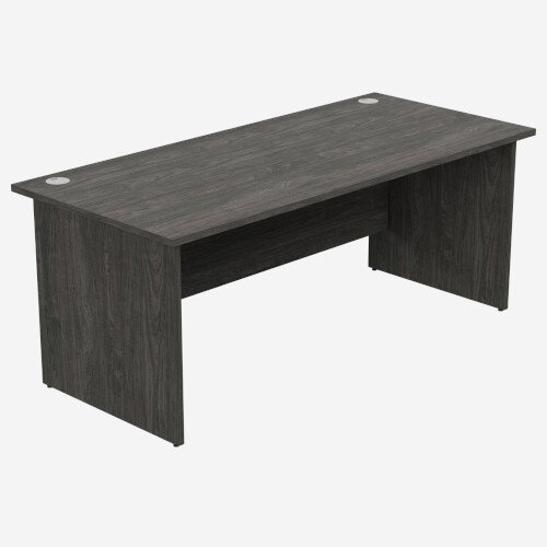 Panel End Desk Rectangular W1800xD800xH725mm Carbon Walnut Ashford
